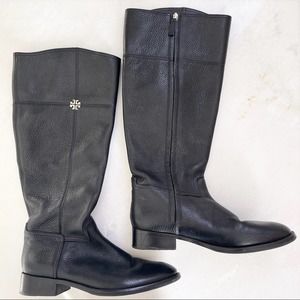 Tory Burch Jolie Black Riding Boot sz 10.5